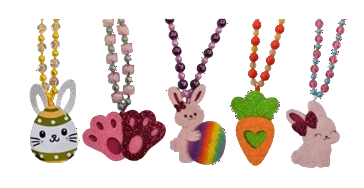 COLAR DE PÉROLA PÁSCOA P - 5 UNIDADES