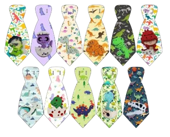 GRAVATA DINOSSAROS MÉDIA - 10 UNIDADES