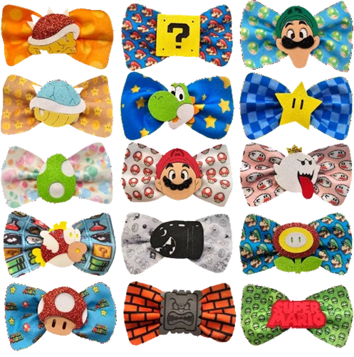 GRAVATA BORBOLETA MÁRIO MÉDIA - 10 UNIDADES