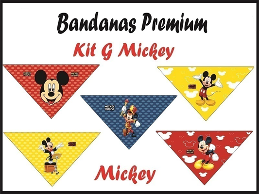 BANDANA MICKEY GRANDE COM 10