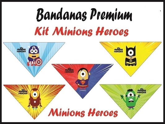 BANDANA PREMIUM MINIONS HEROES COM 20