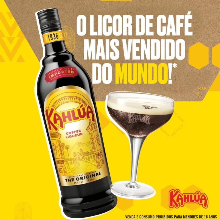 LICOR CREME DE CAFE KAHLUA - 750 ML