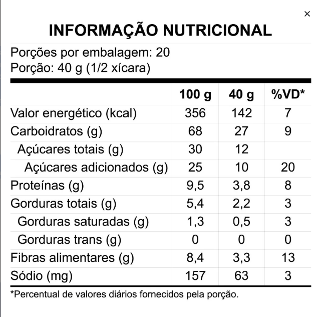 GRANOLA TRADICIONAL MEL NUTRIR KOBBER 250G