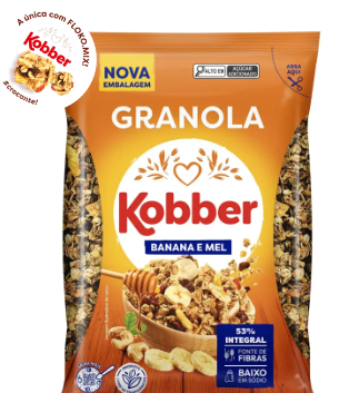 GRANOLA BANANA E MEL KOBBER 250G