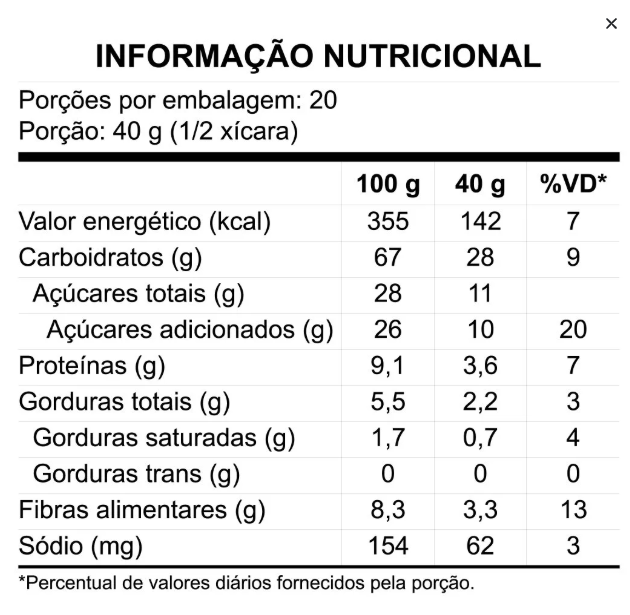 GRANOLA BANANA E MEL KOBBER 250G