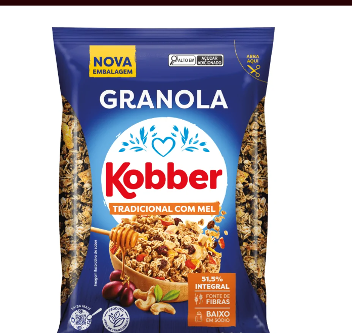 GRANOLA TRADICIONAL MEL NUTRIR KOBBER 800G