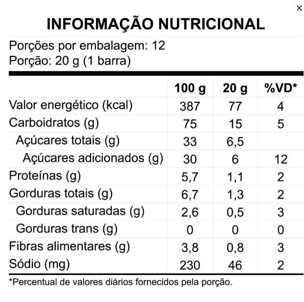 BARRA CERAL BANANA MEL KOBBER NUTRIR DP 12UN