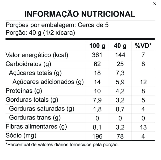 GRANOLA CASTANHAS CAJU E PARÁ KOBBER 210G