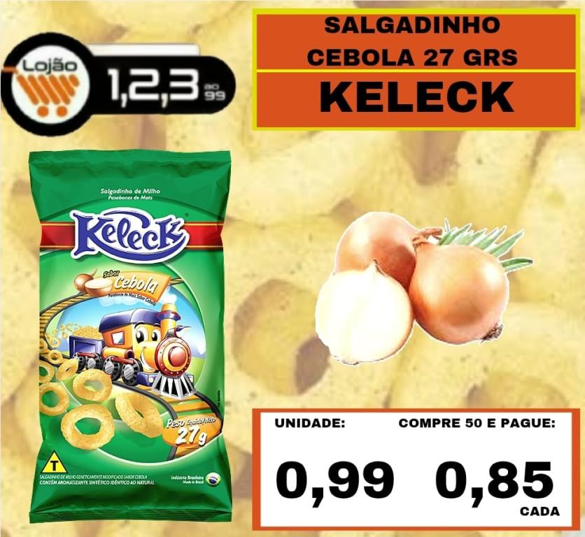 MERCEARIA - KELECK -  27grs SALGADINHO CEBOLA