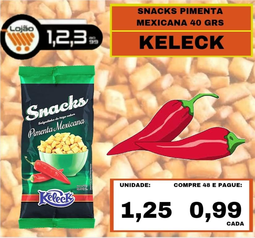 MERCEARIA - KELECK - SNACKS PIMENTA MEXICANA