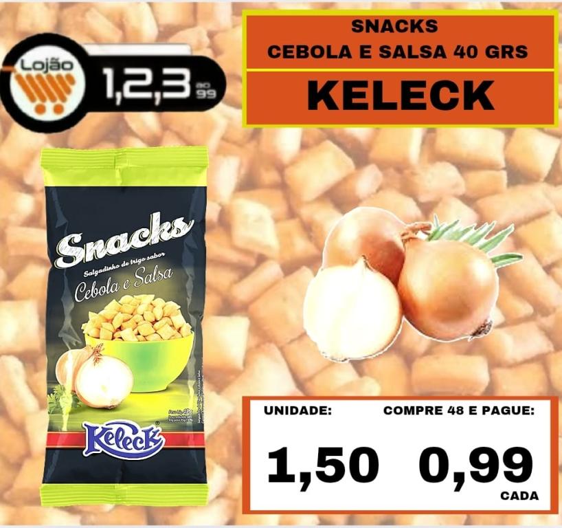 MERCEARIA - KELECK - SNACKS CEBOLA E SALSA