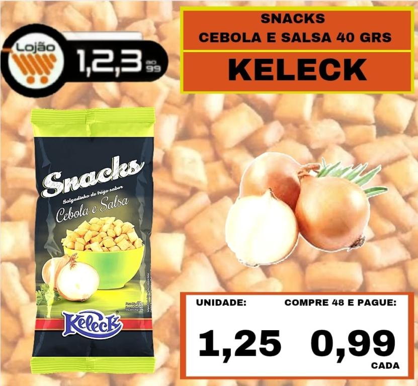 MERCEARIA - KELECK - SNACKS CEBOLA E SALSA