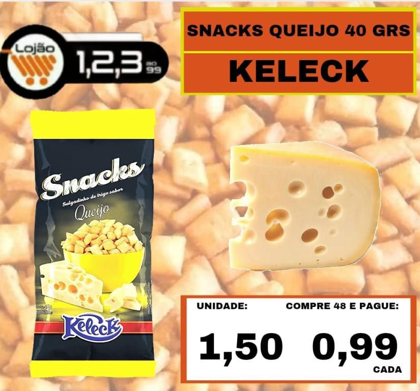 MERCEARIA - KELECK - SNACKS QUEIJO 40 GRAMAS