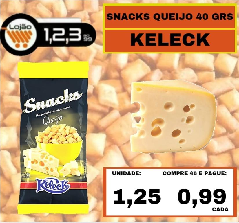 MERCEARIA - KELECK - SNACKS QUEIJO 40 GRAMAS