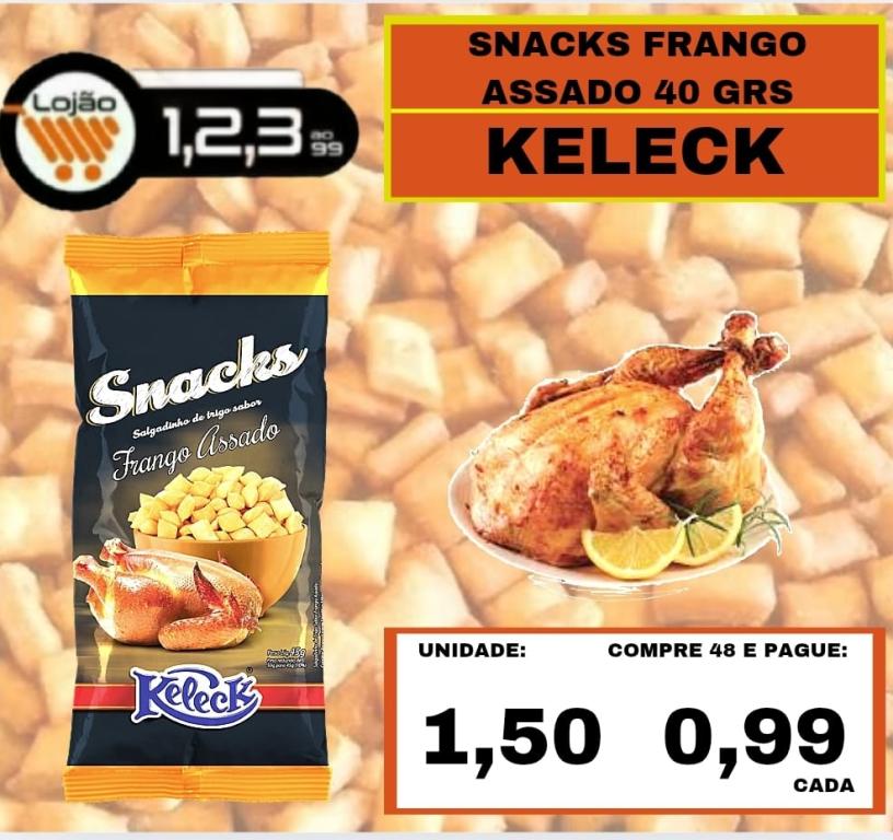 MERCEARIA - KELECK - SNACKS FRANGO ASSADO