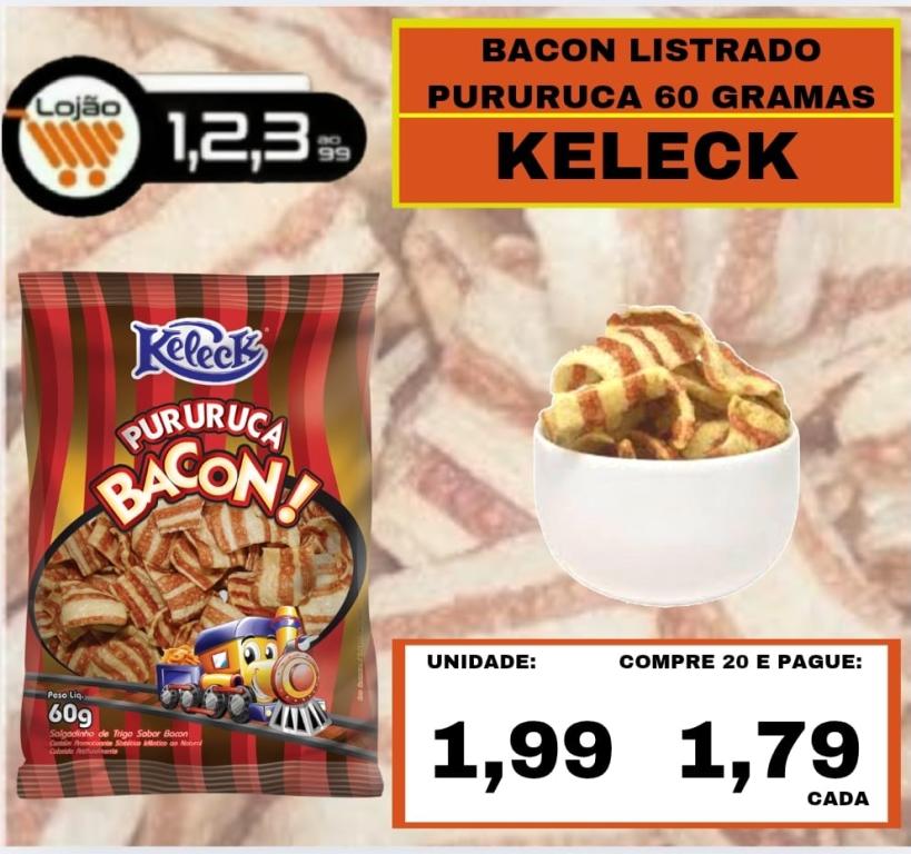 MERCEARIA - KELECK - BACON LISTRADO 60 grs