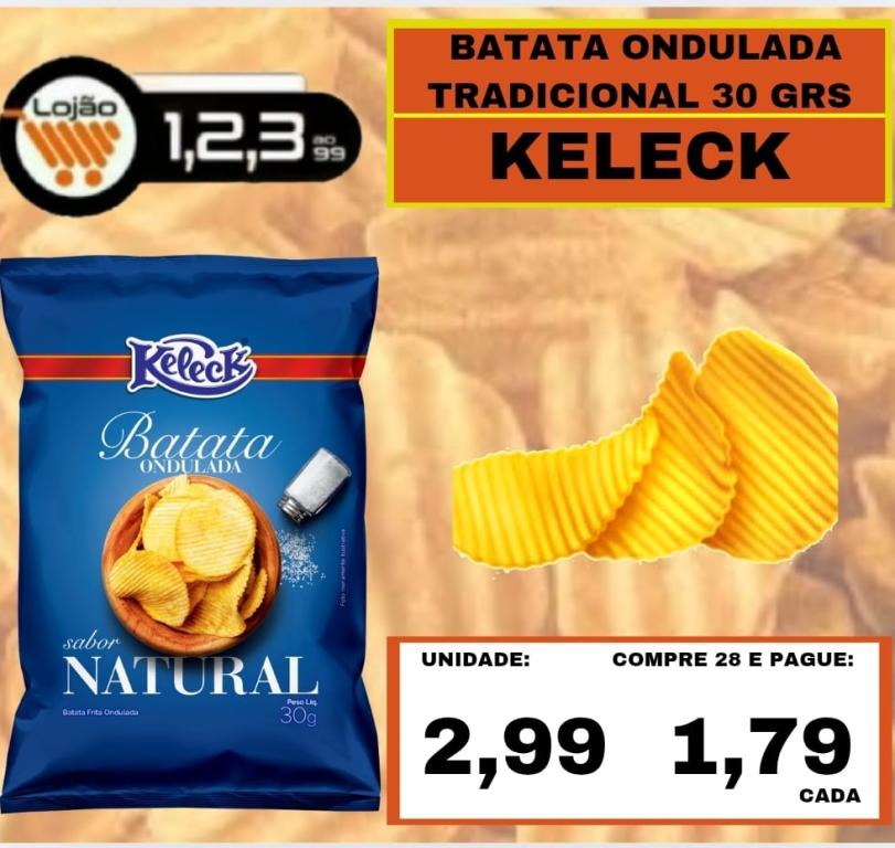 MERCEARIA - KELECK - BATATA NATURAL 30 grs