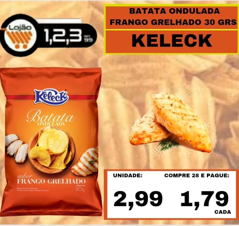 MERCEARIA - KELECK - BATATA FRANGO GRELHADO 30 grs