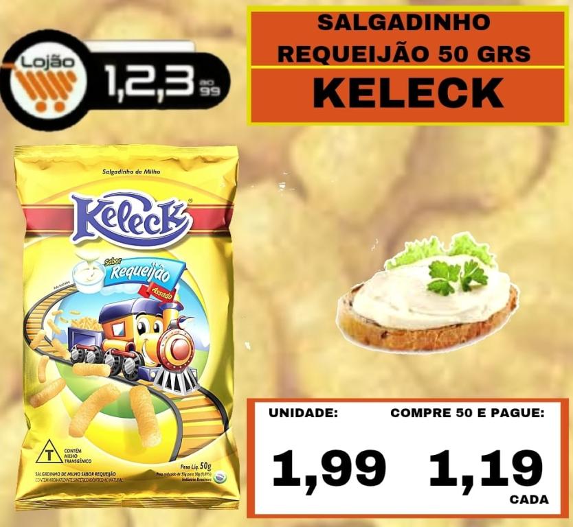 MERCEARIA - KELECK - 50 grs SALGADINHO REQUEIJÃO