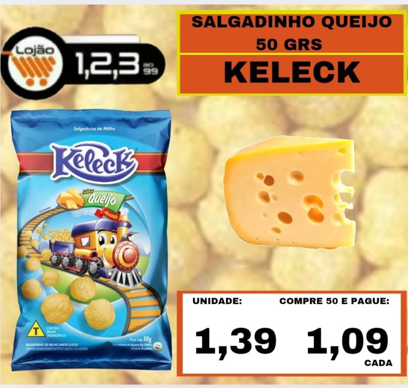 MERCEARIA - KELECK - 50 grs SALGADINHO QUEIJO