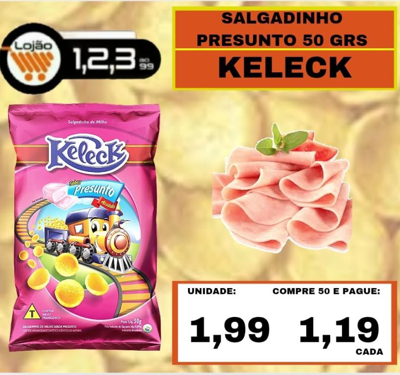 MERCEARIA - KELECK - 50 grs SALGADINHO PRESUNTO
