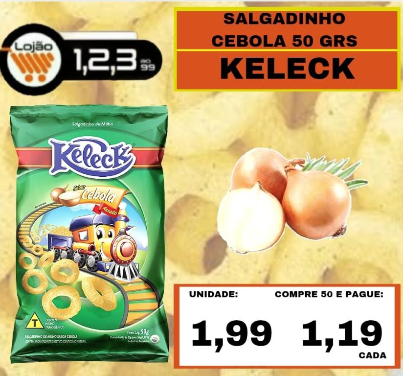 MERCEARIA - KELECK - 50 grs SALGADINHO CEBOLA