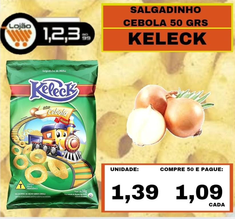 MERCEARIA - KELECK - 50 grs SALGADINHO CEBOLA