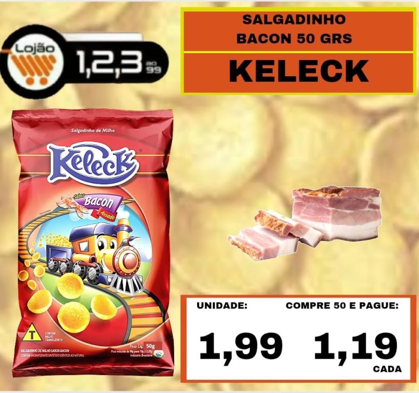 MERCEARIA - KELECK - 50 grs SALGADINHO BACON