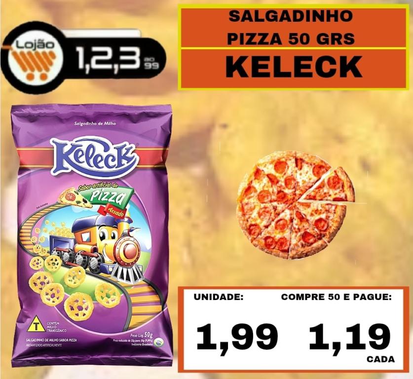 MERCEARIA - KELECK - 50 grs SALGADINHO PIZZA
