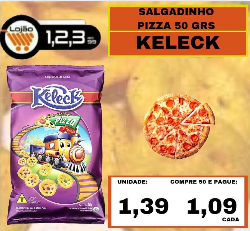 MERCEARIA - KELECK - 50 grs SALGADINHO PIZZA