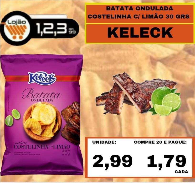 MERCEARIA - KELECk - BATATA COSTELINHA COM LIMÃO 30 grs