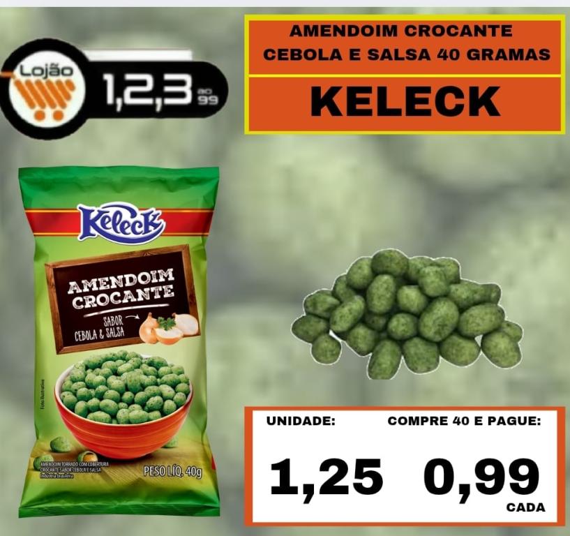 MERCEARIA - KELECK - AMENDOIM CROCANTE SALSA E CEBOLA 30grs
