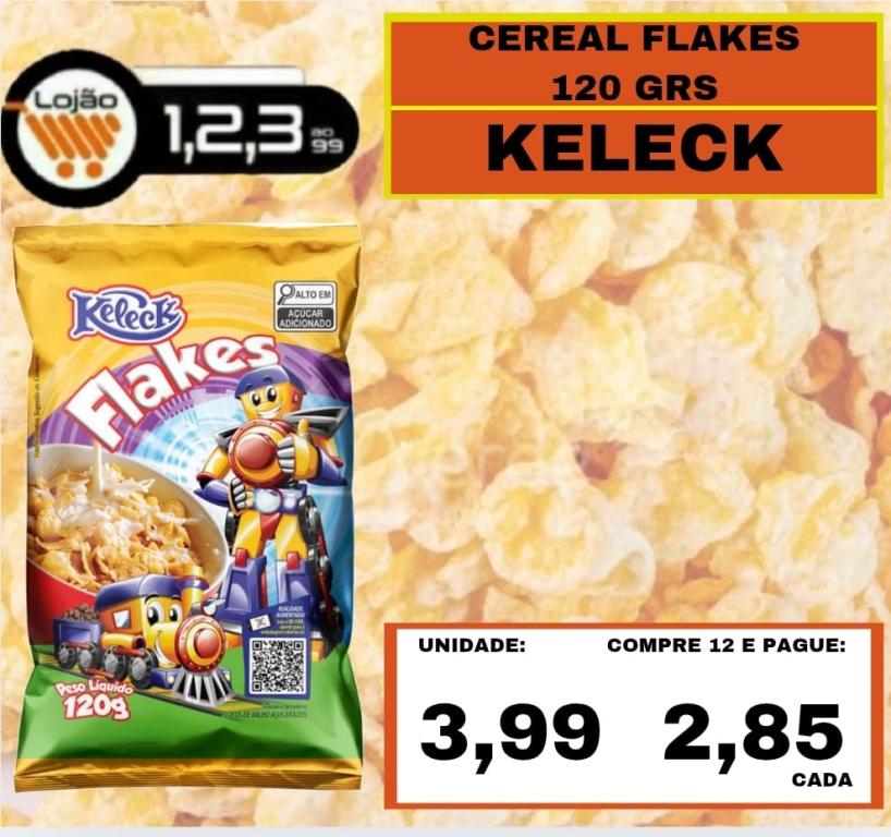 MERCEARIA - KELECK - CEREAL FLAKES 120 GRAMAS
