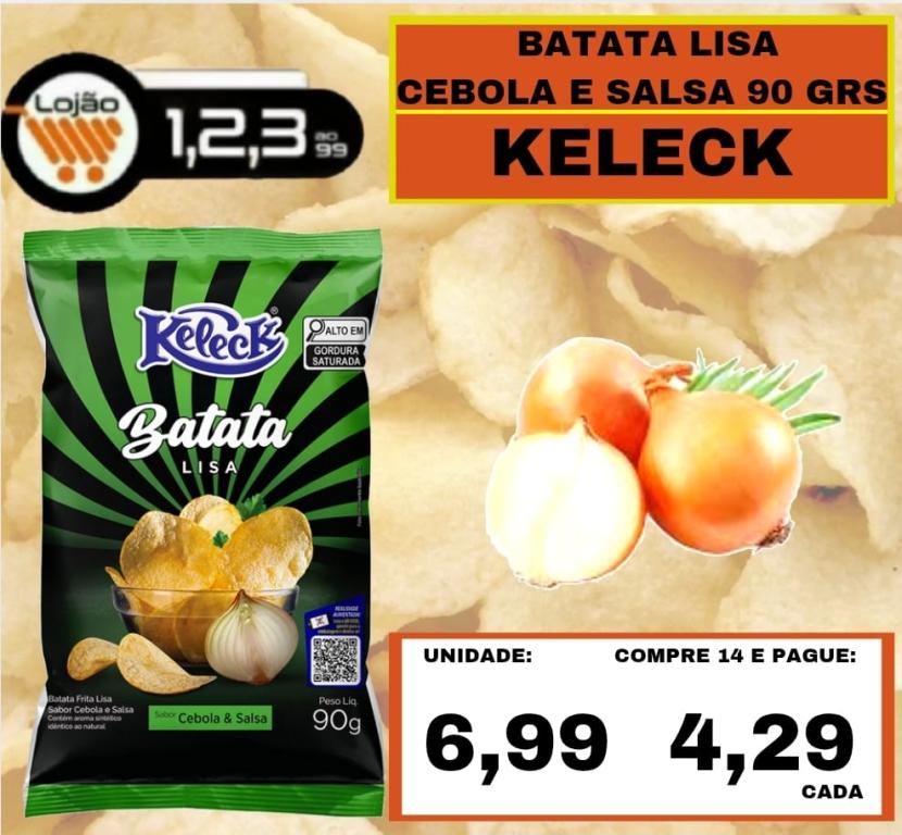 MERCEARIA - KELECK - BATATA LISA CEBOLA E SALSA 90 grs