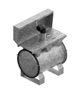 DEPOSITO DE VÁCUO GALVANIZADO + ESTICADOR E PROTETOR DE CORREIAS 25 LITROS