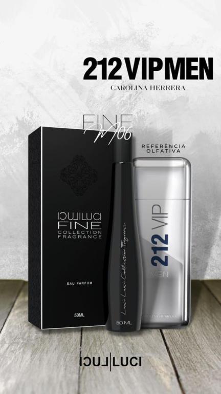 FRAGRÂNCIA FINE M06 50ML (INSPIRAÇÃO 212 VIP MEN)