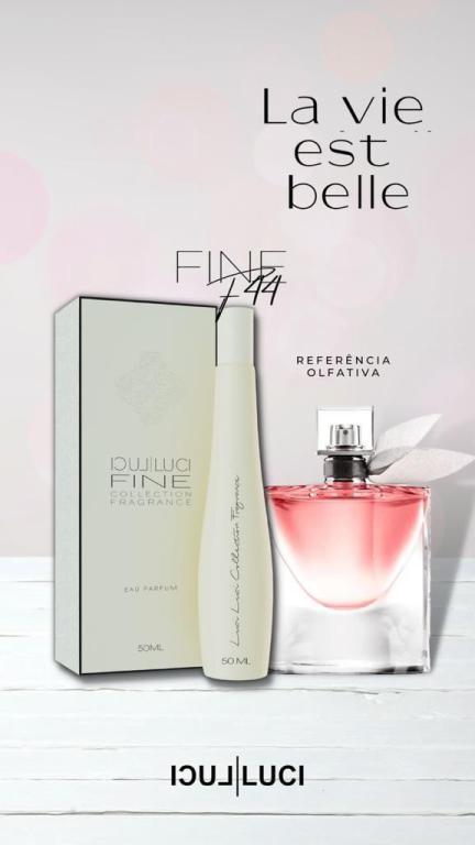 FRAGRÂNCIA FINE F44 50ML (INSPIRAÇÃO LA VIE EST BELLE)