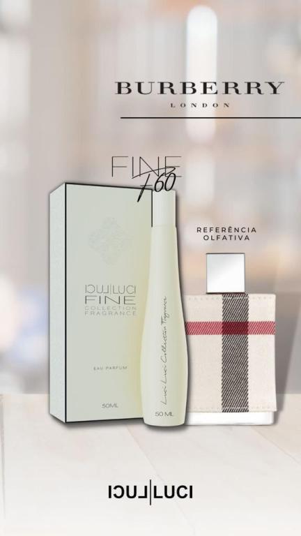 FRAGRÂNCIA FINE F60 50ML (INSPIRAÇÃO BURBERRY LONDON)