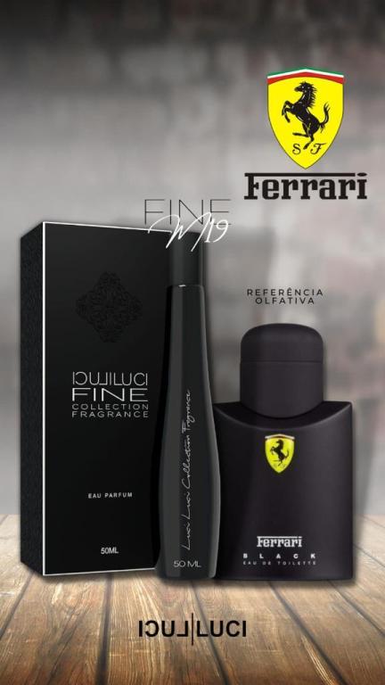 FRAGRÂNCIA FINE M19 50ML (INSPIRAÇÃO FERRARI BLACK)