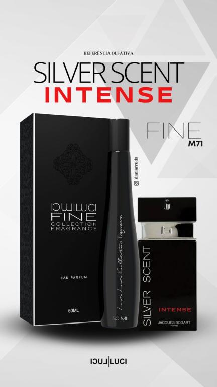 FRAGRÂNCIA FINE M71 50ML (INSPIRAÇÃO SILVER SCENT INTENSE)