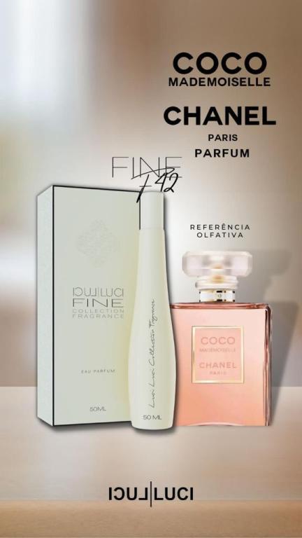 FRAGRÂNCIA FINE F42 50ML (INSPIRAÇÃO COCO CHANEL MADEMOISELLE)