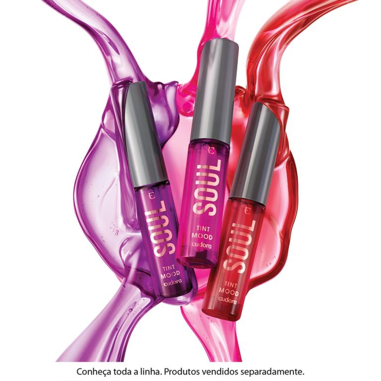 BATOM LÍQUIDO SOUL TINT MOOD VERMELHO HAPPY 5,5ML