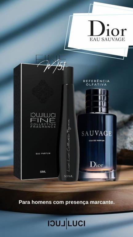 FRAGRÂNCIA FINE M51 50ML (INSPIRAÇÃO SAUVAGE)