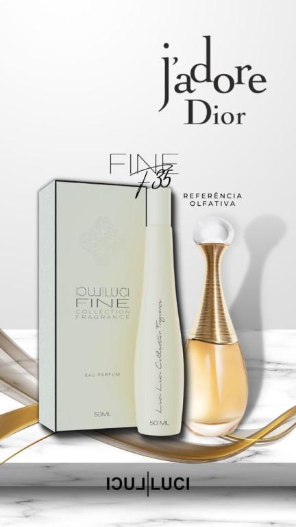 FRAGRÂNCIA FINE F35 50ML (INSPIRAÇÃO JADORE)