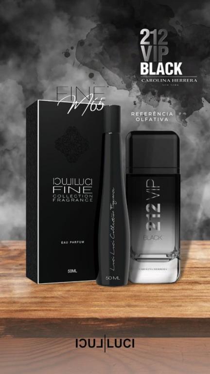 FRAGRÂNCIA FINE M65 50ML (INSPIRAÇÃO 212 VIP BLACK)