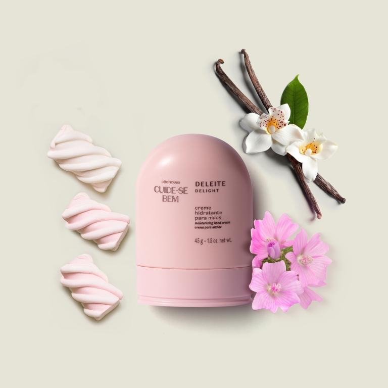 CREME HIDRATANTE PARA MÃOS CUIDE-SE BEM DELEITE 45G