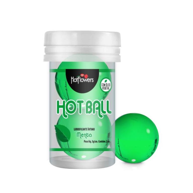 BOLINHA HOT BALL MENTA BEIJA MUITO COM 2 UNIDADES
