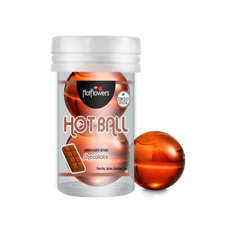 BOLINHA HOT BALL CHOCOLATE BEIJA MUITO COM 2 UNIDADES