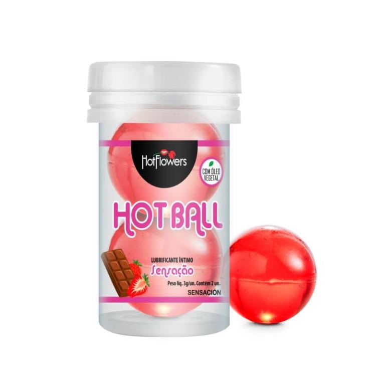 BOLINHA HOT BALL SENSAÇÃO BEIJA MUITO COM 2 UNIDADES
