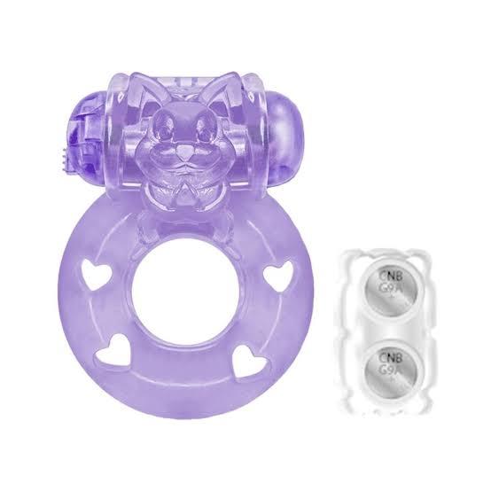 ANEL PENIANO ROXO COM VIBRADOR DE BICHINHO
